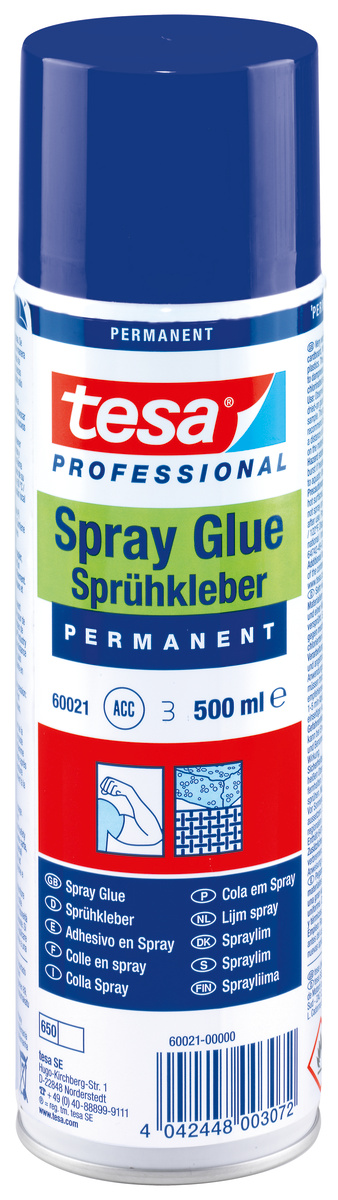tesa 60021 Sprühkleber Permanent 500ml