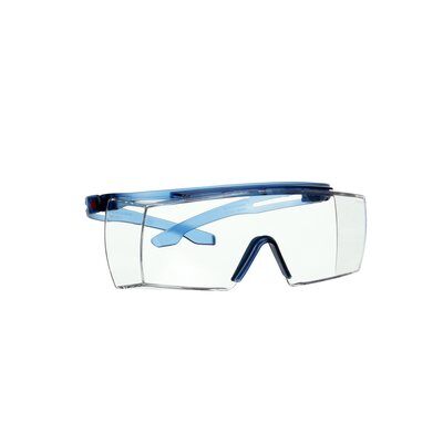 3M™ SecureFit™ 3700 Überbrille, blaue Bügel, Antikratz-Beschichtung + (K), transparente Scheibe, SF3701ASP-BLU-EU