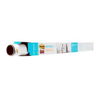 Post-it® Super Sticky Dry Erase Film DEF4x3-EU, 0.914 m x 1.219 m, Whiteboard-Folie
