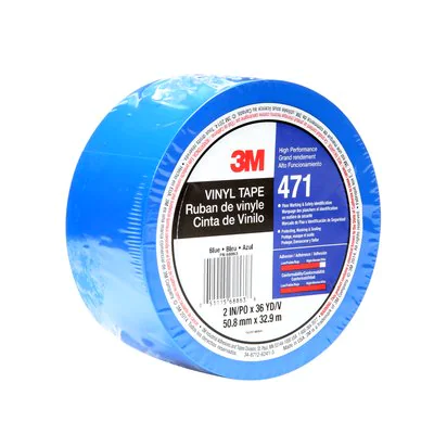 3M™ 471 Hochwertiges Weich-PVC-Klebeband, 50 mm x 33 m, Blau - einzelverpackt