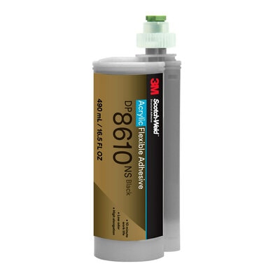 3M™ Scotch-Weld™ 2 Komponenten-Konstruktionsklebstoff auf Acrylatbasis DP8610NS, Schwarz, 490 ml