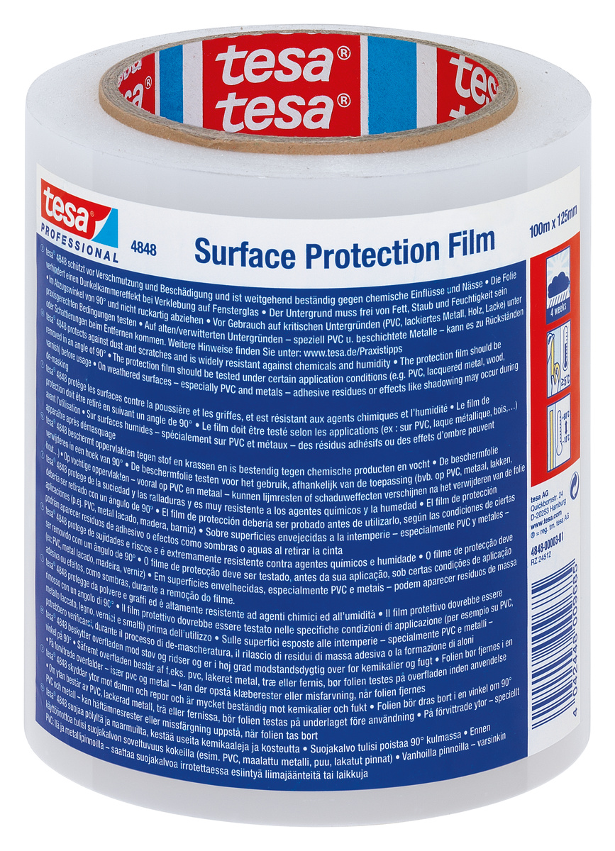 tesa 4848 PV1, 100m x 125mm, farblos