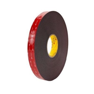 3M 5952 F 19 mm x 11 m VHB Hochleistungs-Klebeband, Schwarz, 1.1 mm dick