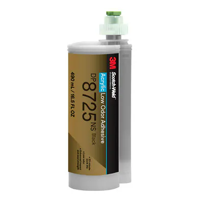 3M™ Scotch-Weld™ 2 Komponenten-Konstruktionsklebstoff auf Acrylatbasis DP8725NS, Schwarz, 490 ml