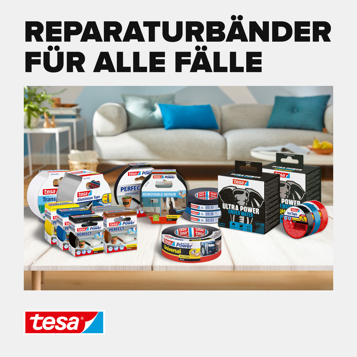 tesa 56497 Ultra Power Extreme Tape, 20m x 48mm, transparent