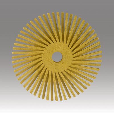 3M Scotch-Brite™ Radial Bristle Brush RB-ZB, gelb, 25,4 mm x 3 mm, P80, Typ C