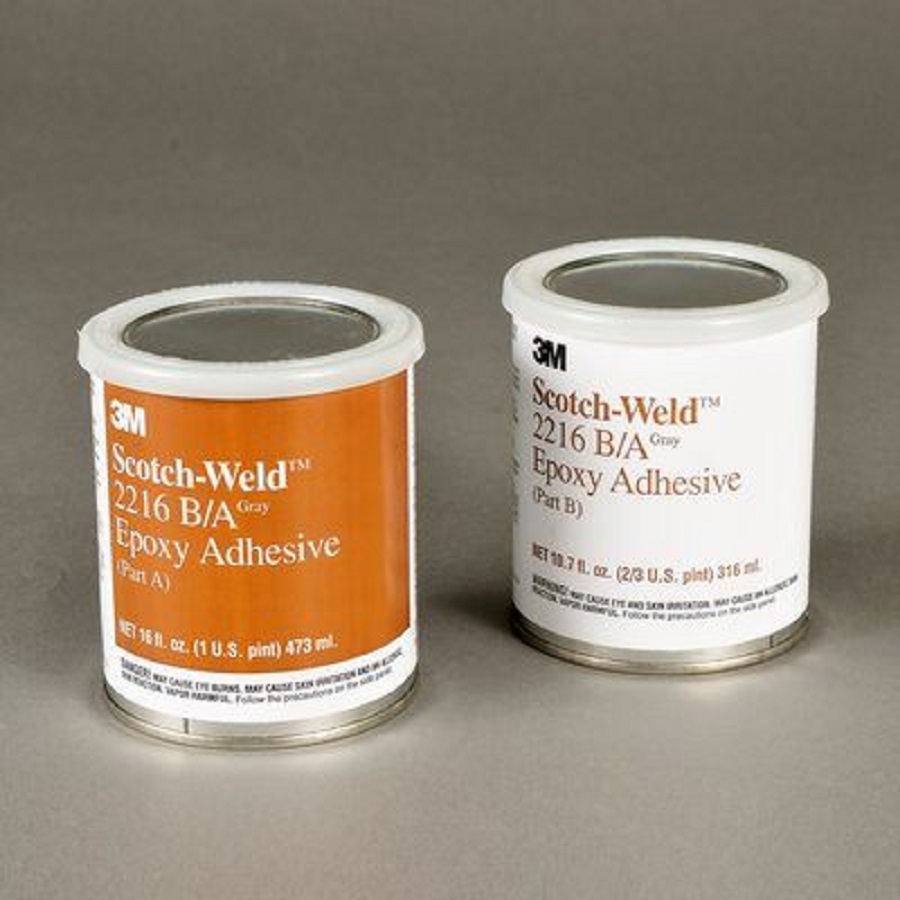 3M™ Scotch-Weld™ 2-Komponenten-Konstruktionsklebstoff auf Epoxidharzbasis 2216, Teil B/A, Transluzent, 3.785 L