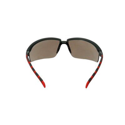3M™ Solus™ 2000 Schutzbrille, grau/rote Bügel, Scotchgard™ Anti-Beschlag Beschichtung (K&N), graue Scheibe, winkelverstellbar, S2002SGAF-RED-EU