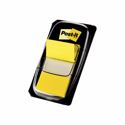 Post-it® Index Standard 50 Haftstreifen im Spender, gelb, 25.4 mm x 43.2mm