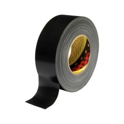 3M™ Gewebeklebeband 389, schwarz, 50 mm x 50 m