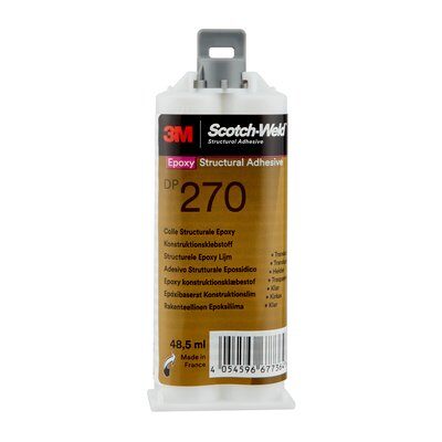 3M™ Scotch-Weld™ 2-Komponenten-Konstruktionsklebstoff auf Epoxidharzbasis DP270, Transparent, 48.5 ml