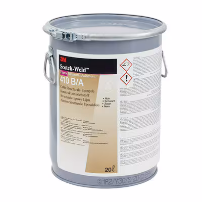 3M™ Scotch-Weld™ 2-Komponenten-Konstruktionsklebstoff auf Epoxidharzbasis DP410, Schwarz, Part A, 20 L