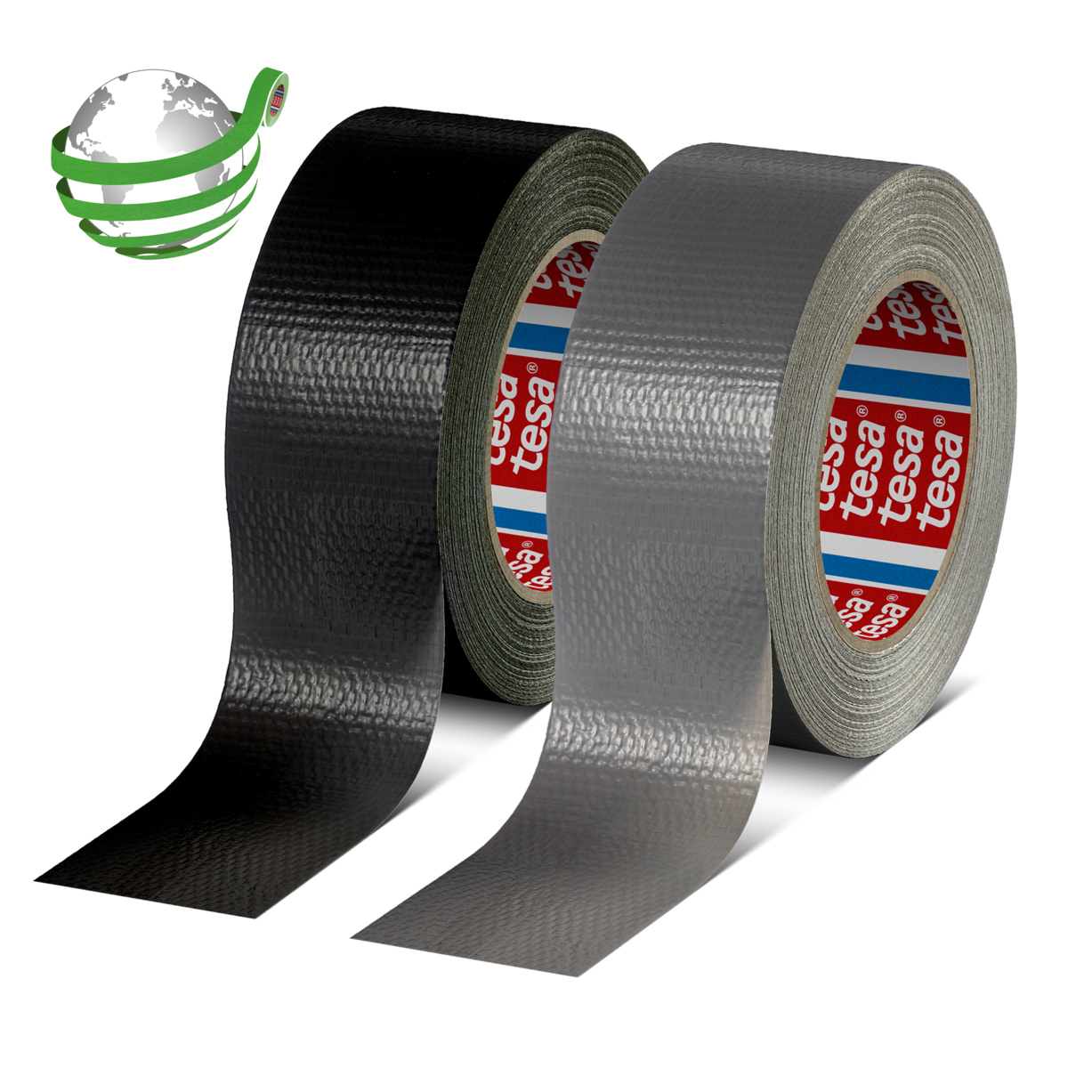 tesa 4615 General Purpose Duct Tape, recycled, 50m x 50mm, schwarz
