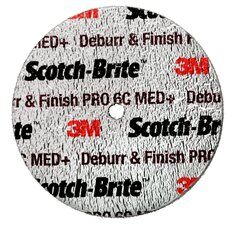 3M Scotch-Brite™ Deburr and Finish Pro Kompaktscheibe DP-UW, 75 mm x 19 mm x 6,35 mm, 8C CRS+