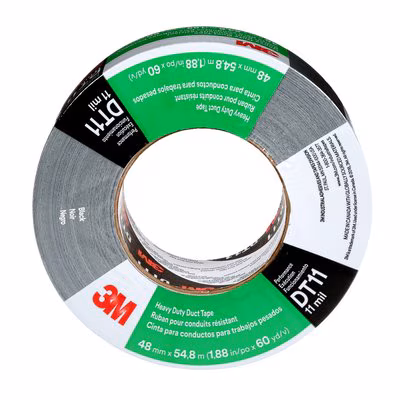 3M™ Schwerlast-Gewebeklebeband DT11, Schwarz, 48 mm x 55 m, 0.28 mm, einzeln verpackt