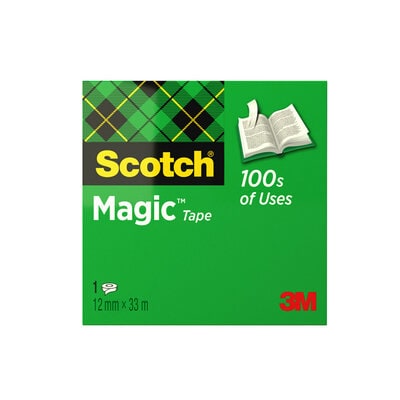 Scotch® Magic™ Unsichtbares Klebeband, 12 mm x 33 m