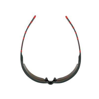 3M™ Solus™ 2000 Schutzbrille, grau/rote Bügel, Scotchgard™ Anti-Beschlag Beschichtung (K&N), graue Scheibe, winkelverstellbar, S2002SGAF-RED-EU