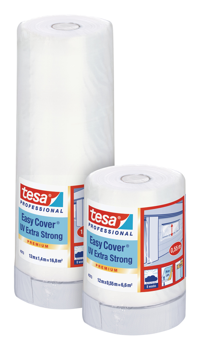 tesa Easy Cover 4373 UV extra stark, 12m x 1400mm, lichtdurchl. Folie