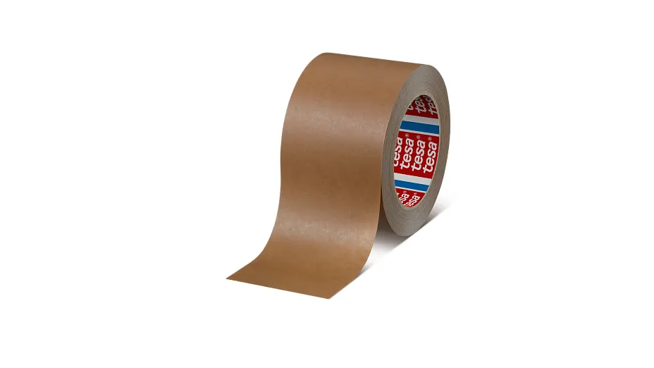 tesa 4313 tesapack PV10 Papierklebeband mit Hotmeltkleber braun 75 mm x 50 m