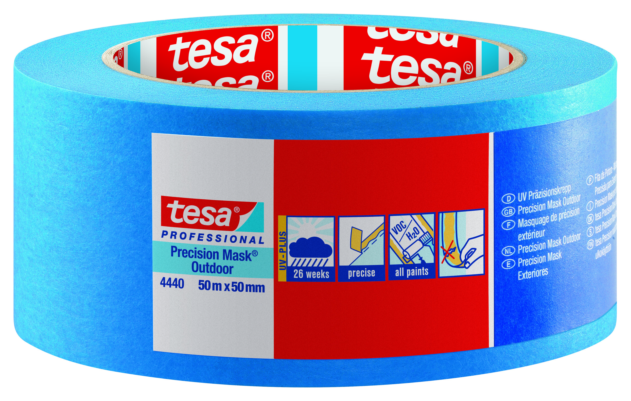 Präzisionskrepp tesa 4440 für Außenanwendungen 50 mm x 50 m