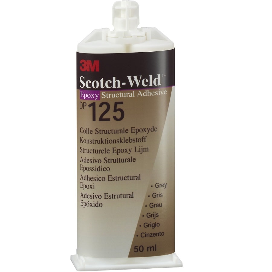 3M™ Scotch-Weld™ 2-Komponenten-Konstruktionsklebstoff auf Epoxidharzbasis DP125, Grau, 400 ml