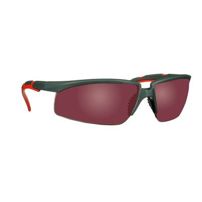 3M™ Solus™ 2000 Schutzbrille, grau/rote Bügel, rot verspiegelte Scheibe, winkelverstellbar, Anti-Kratz-Beschichtung, S2024AS-RED-EU