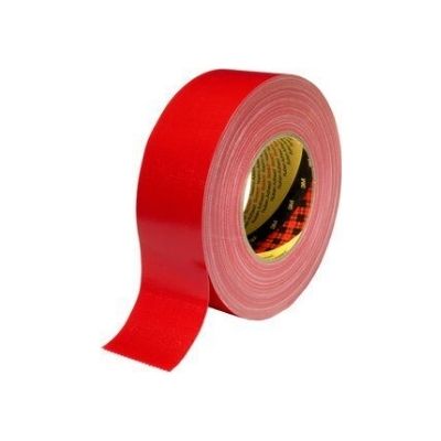 3M™ Gewebeklebeband 389 wasserresistent, Rot, 100 mm x 50 m, 0.26 mm