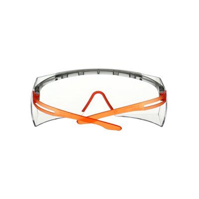  3M™ SecureFit™ 3700 Überbrille, oranges Gestell, Scotchgard™ Antibeschlag-/Antikratz- Beschichtung (K&N), klare Scheibe, SF3701SGAF-ORG
