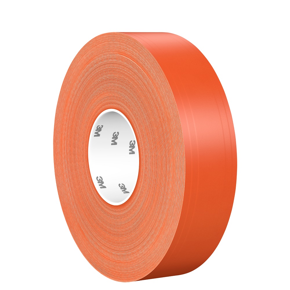 3M™ Langlebiges extra starkes Bodenmarkierungsband 971L, Orange, 50.8 mm x 33 m, 0.43 mm, Individually Wrapped Conveniently Packaged