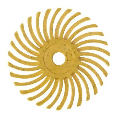 3M Scotch-Brite™ Radial Bristle Brush RB-ZB, gelb, 25,4 mm x 3 mm, P80, Typ C