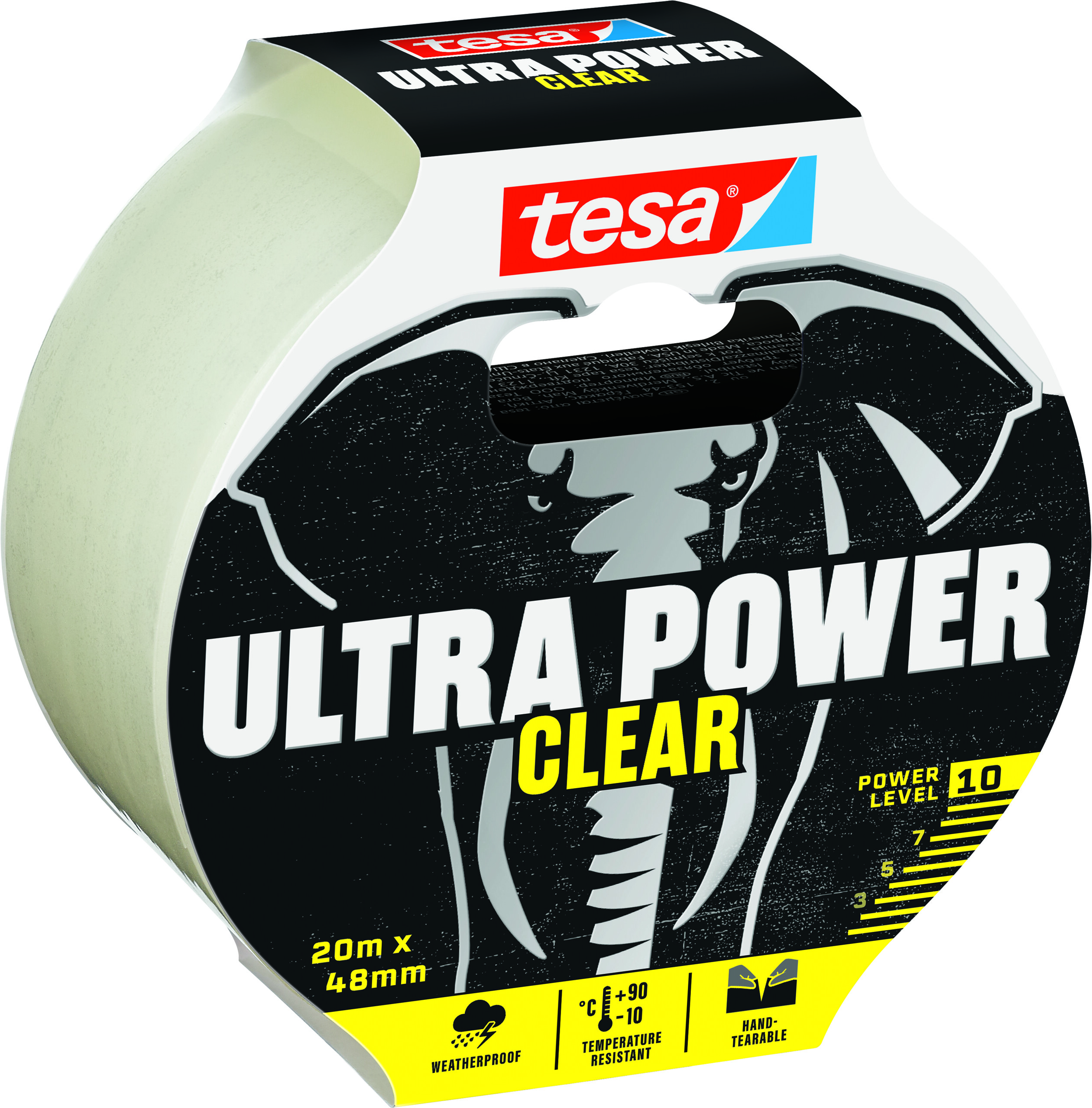 tesa 56497 Ultra Power Extreme Tape, 20m x 48mm, transparent