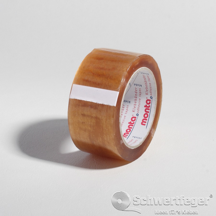 PP Klebeband Monta 315 leise Naturkautschukkleber  transp. 50 mm x 66 m