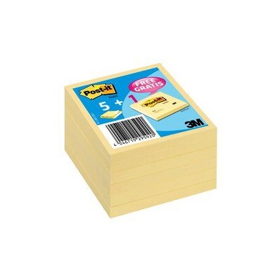 Post-it® Notes, Gelb, 76 x 76 mm, 6 Blöcke