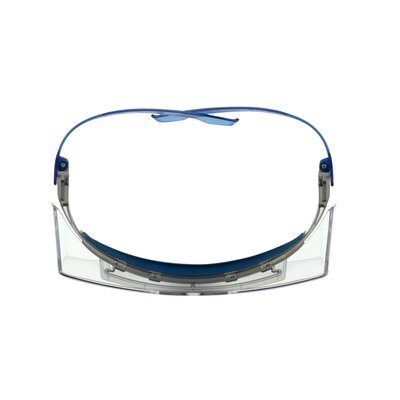 3M™ SecureFit™ 3700 Überbrille, blaues Gestell, integrierter Augenbrauenschutz, Scotchgard™ Antibeschlag-/Antikratz-Beschichtung (K&N), klare Scheibe, SF3701XSGAF-BLU