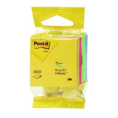 Post-it® Notes Mini Würfel 2012-MUC, Ultra-Farben, 51 mm x 51 mm, 400 Blatt/Block