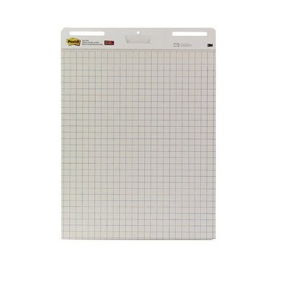 Post-it® Super Sticky Meeting Chart, kariert, 2 Blöcke, 635 mm x 762 mm