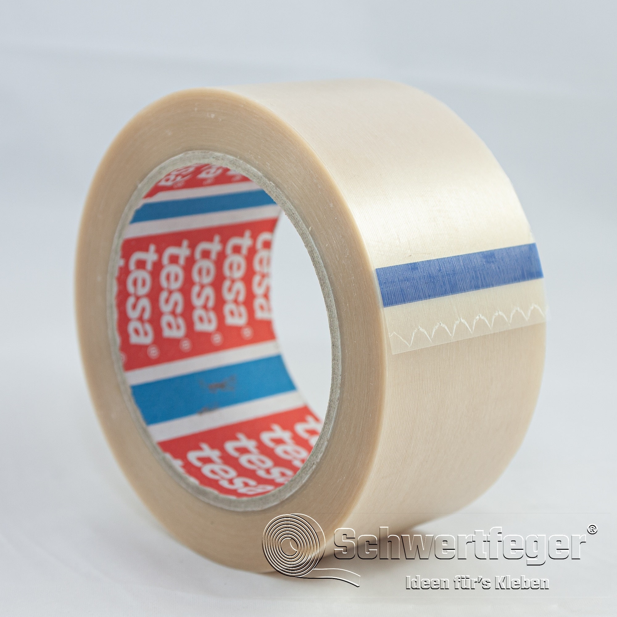 tesa 4100 PVC Klebeband strukturiert transparent 50 mm x 66 m lang