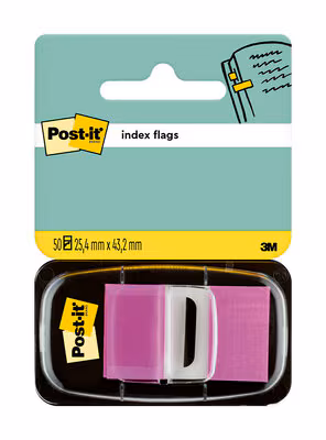 Post-it® Index I680-23, 25,4 x 43,2 mm, lila, 50 Haftstreifen im Spender
