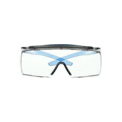 3M™ SecureFit™ 3700 Überbrille, blaues Gestell, integrierter Augenbrauenschutz, Scotchgard™ Antibeschlag-/Antikratz-Beschichtung (K&N), klare Scheibe, SF3701XSGAF-BLU