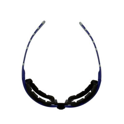 3M™ Solus™ 2000 Schutzbrille, blau/graue Bügel, Schaumrahmen, Scotchgard™ Anti-Beschlag Beschichtung (K&N), klare Scheibe, winkelverstellbar, S2001SGAF-BGR-F-EU