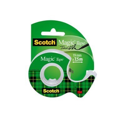 Scotch® Magic™ Klebeband 1 Rolle 19 mm x 7,5 m + 1 Handabroller