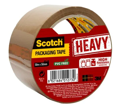 Scotch® Verpackungsklebeband Heavy, braun, 50 mm x 50 m