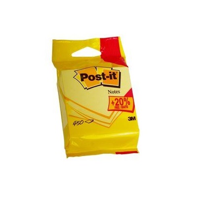 Post-it® Notes Würfel 5426P, 76 x 76 mm, gelb, 1 Würfel à 450 Blatt