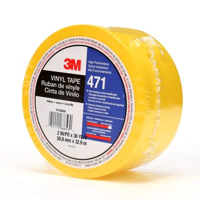3M™ 471 Hochwertiges Weich-PVC-Klebeband, 50 mm x 33 m, Gelb - einzelverpackt