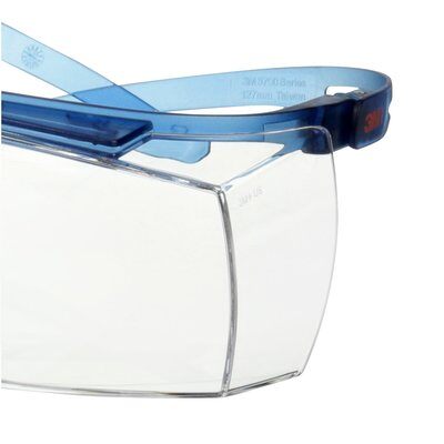 3M™ SecureFit™ 3700 Überbrille, blaue Bügel, Antikratz-Beschichtung + (K), transparente Scheibe, SF3701ASP-BLU-EU
