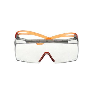 3M™ SecureFit™ 3700 Überbrille, oranges Gestell, Scotchgard™ Antibeschlag-/Antikratz- Beschichtung (K&N), klare Scheibe, SF3701SGAF-ORG