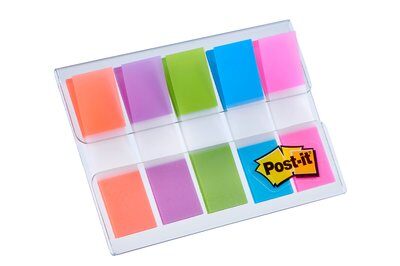 Post-it® Index Haftstreifen, farbig, 11.9 mm x 43.2 mm, 100 Blatt/Spender