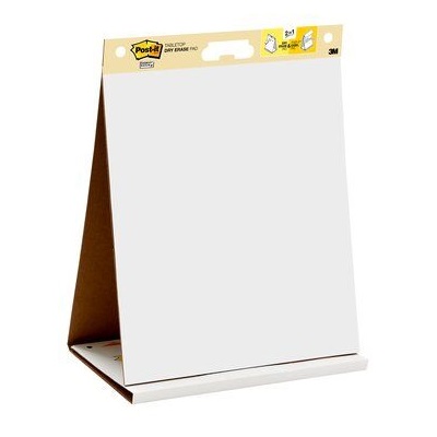 Post-it® Super Sticky Meeting Chart Table Top / Dry Erase, unliniert, Weiß, 6 Blöcke, 584 mm x 508 mm