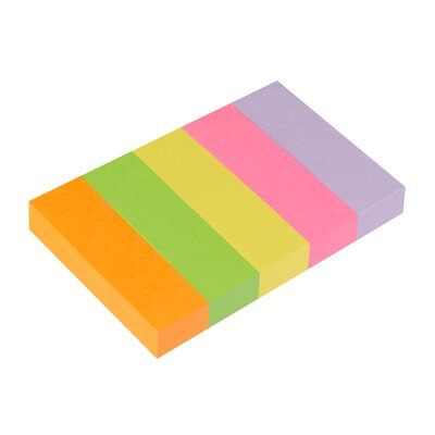 Post-it® Page Marker 670-5, 15 x 50 mm, neongelb, neongrün, neonorange, neonpink, violett, 5 x 100 Blatt