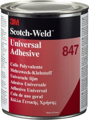 3M™ Lösemittelklebstoff auf Nitrilkautschukbasis 847, Braun, 1 L